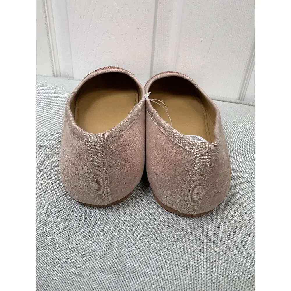 J. Crew Crewcuts Girl's Pink Glitter Ballet Flats - Size 5 - NEW